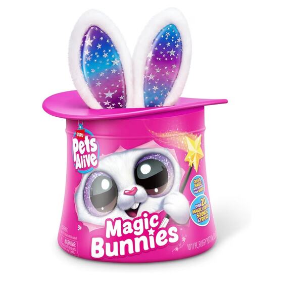 Pets Alive Magic Bunnies (Pearl)ZURU Electronic Plush Surprise Magic Toy NEW - Picture 2 of 4